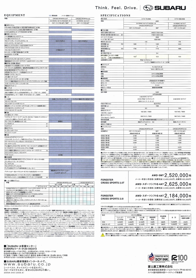 2005N6s tHX^[ Cross sports 2.0T 2.0i J^O(2)